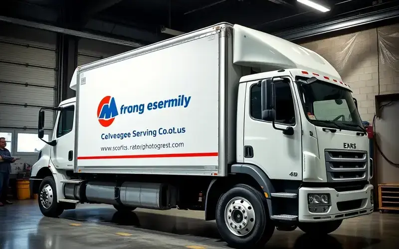 Delivery truck collision repair